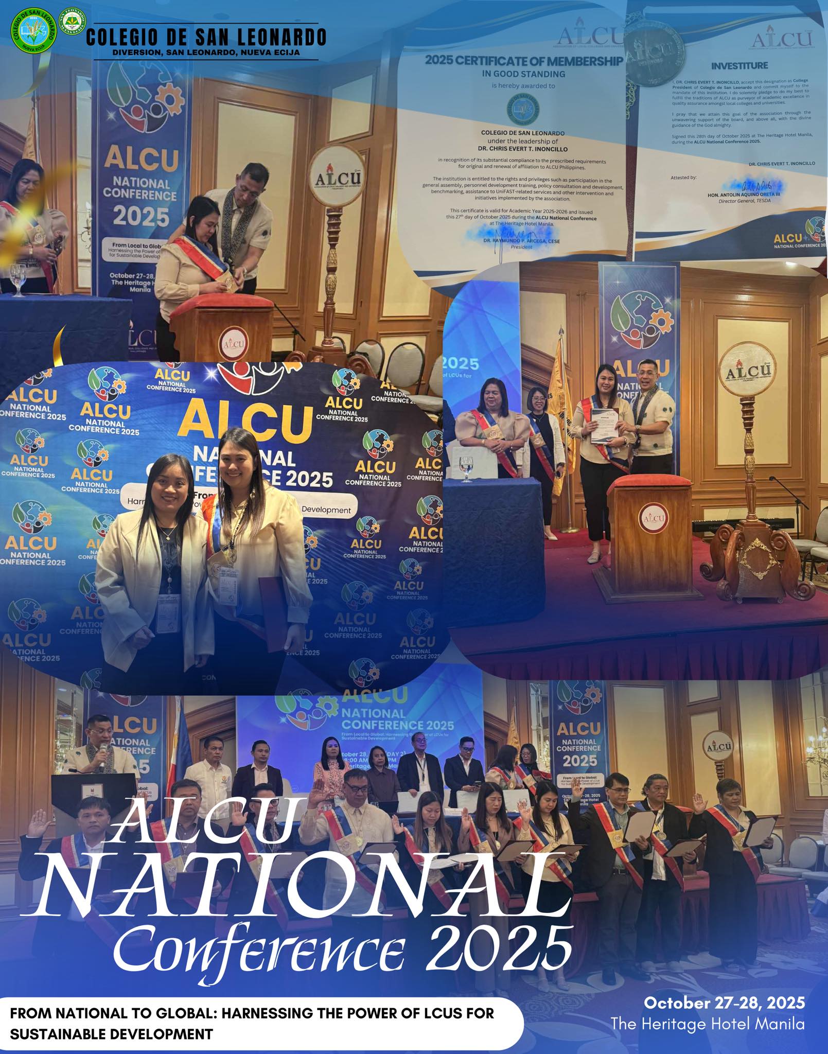 𝐂𝐨𝐥𝐞𝐠𝐢𝐨 𝐝𝐞 𝐒𝐚𝐧 𝐋𝐞𝐨𝐧𝐚𝐫𝐝𝐨 𝐚𝐭 𝐭𝐡𝐞 𝐀𝐋𝐂𝐔 𝐍𝐚𝐭𝐢𝐨𝐧𝐚𝐥 𝐂𝐨𝐧𝐟𝐞𝐫𝐞𝐧𝐜𝐞 𝟐𝟎𝟐𝟓